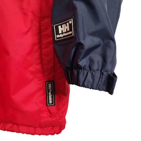 Helly Hansen Mens Size M Windbreaker Waterproof Packable Jacket Hooded Vented - Picture 6 of 11